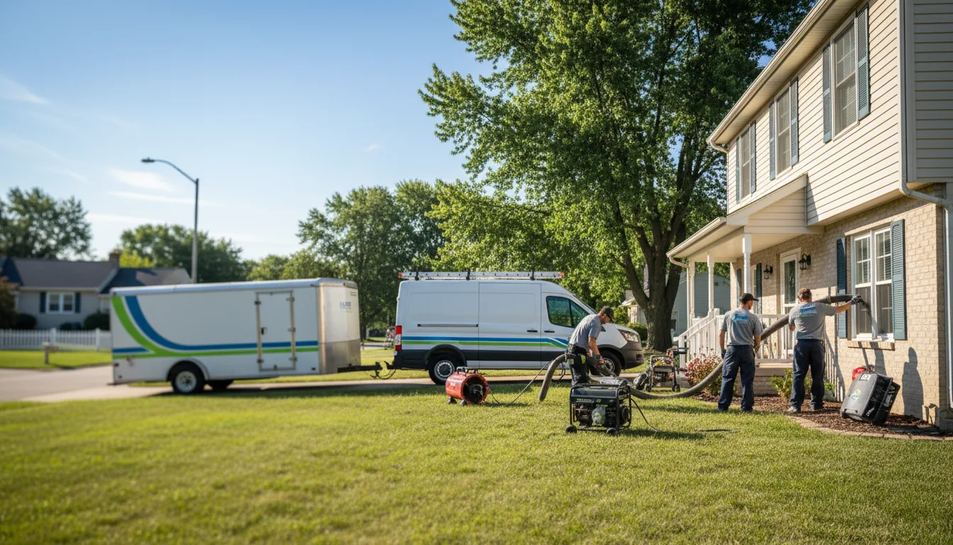 Flooded Basement Restoration And Cleanup With Repair in Dana, IN near me